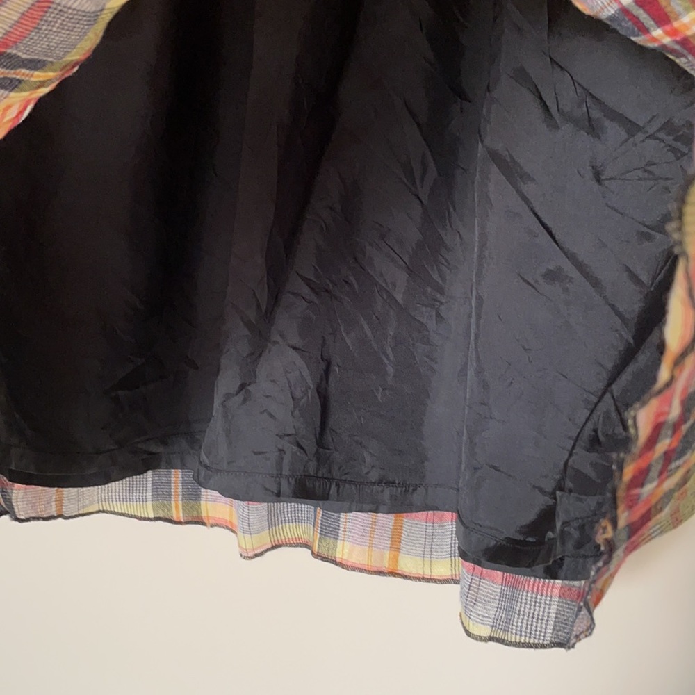 Vintage 90s elastic waist plaid skirt - Picture 4 of 9
